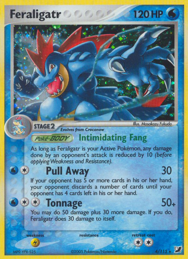 EX Unseen Forces Holo Feraligatr #4/115